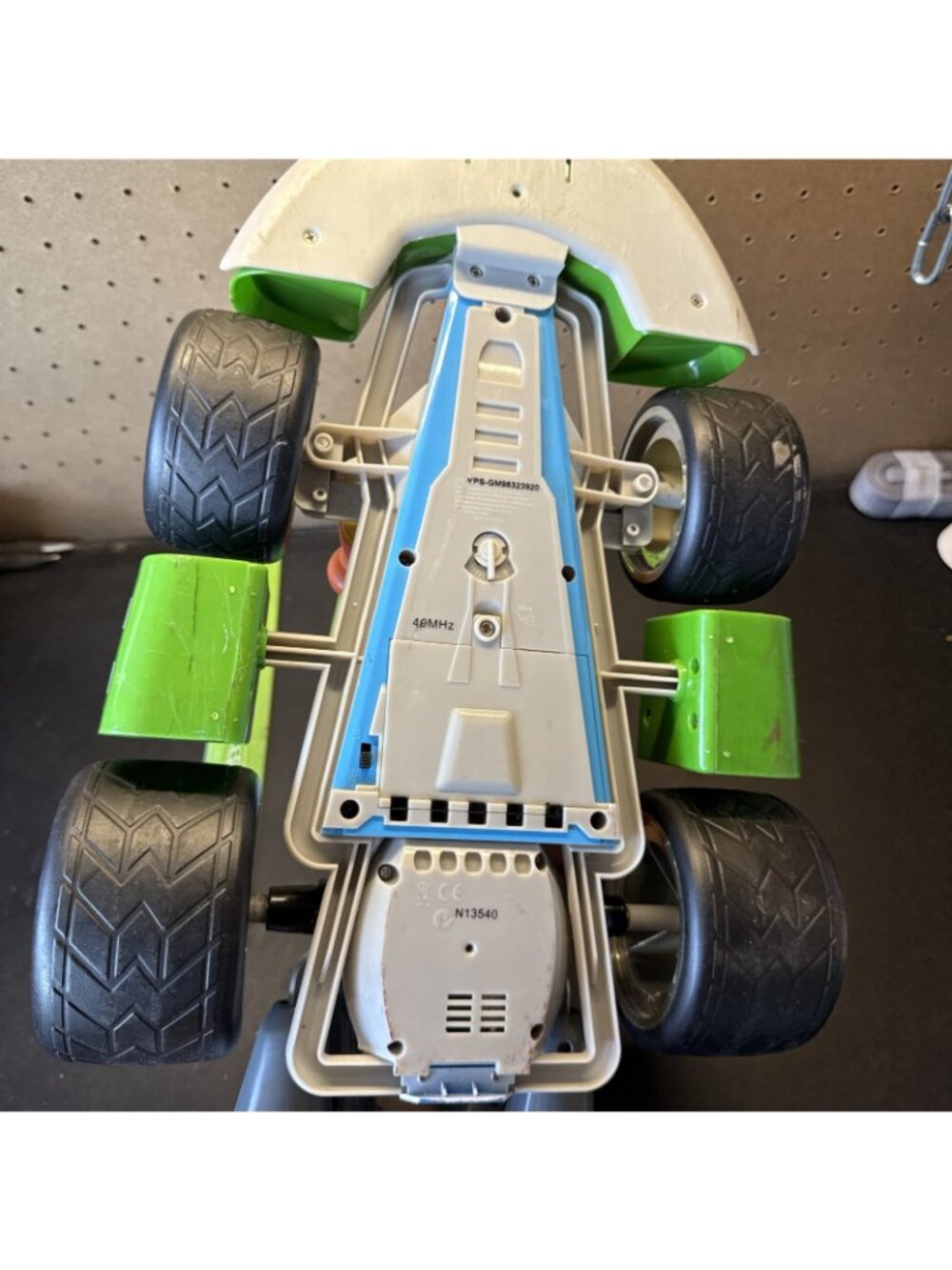 Mario Kart Wii Radio Control RC Car Yoshi Kart Large Size 17" RARE NO REMOTE - Picture 8 of 11